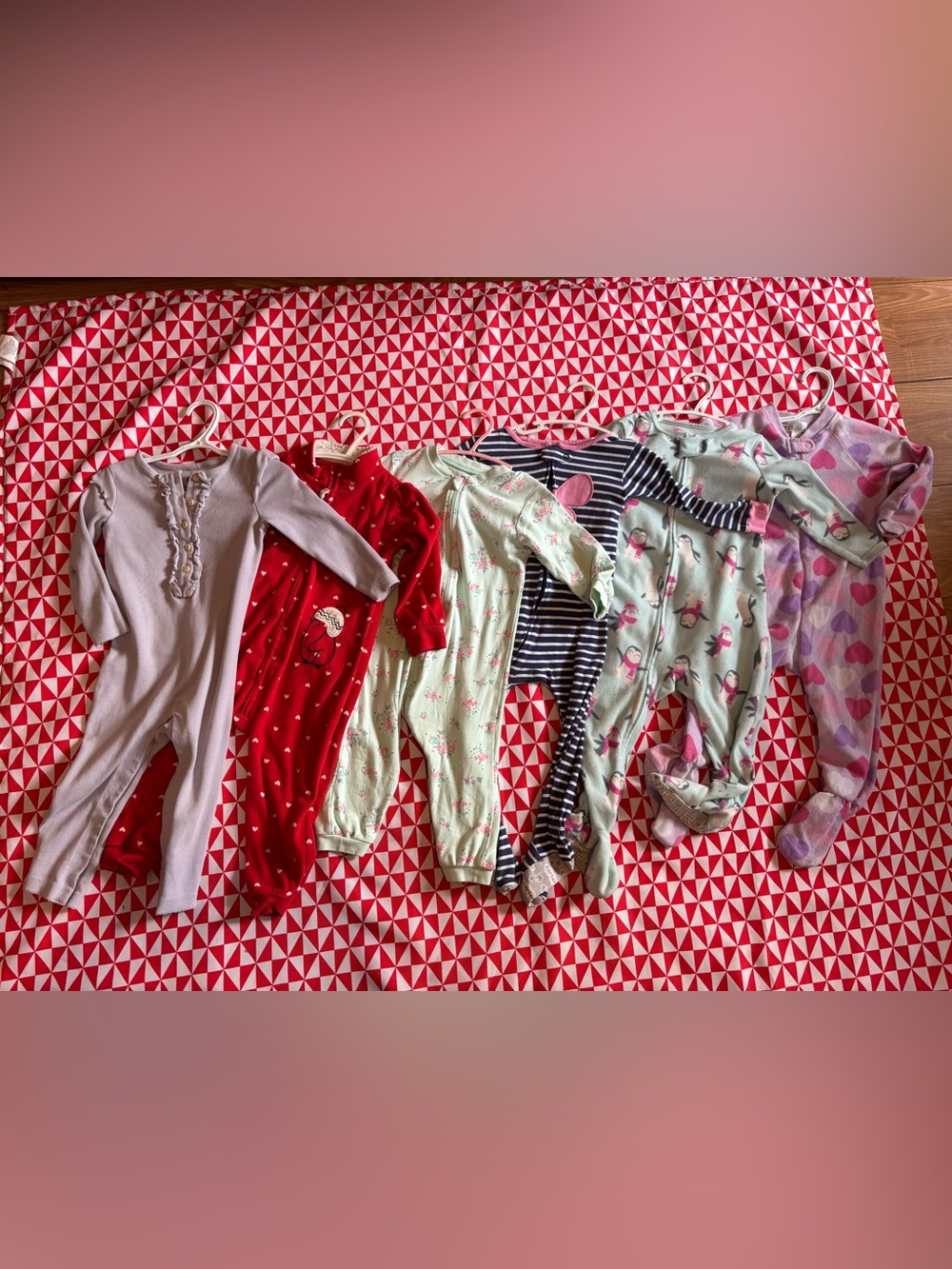 18/24 month girls sleepers